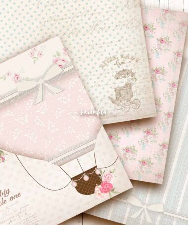 Vintage Baby Girl Paper