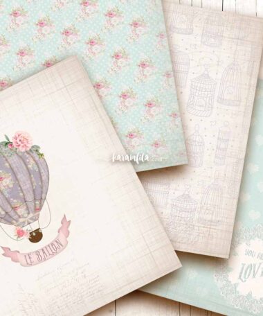 Vintage Baby Girl Paper