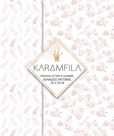 Wedding Alphabet Patterns
