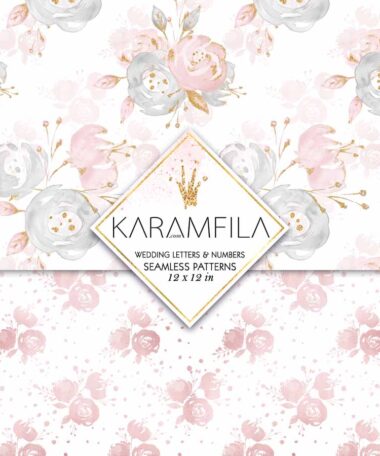 Wedding Alphabet Patterns