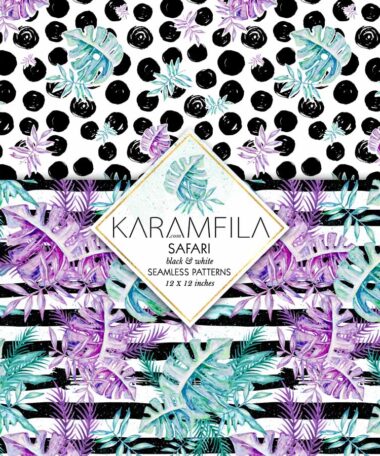Safari Patterns -B&W-
