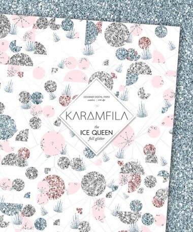 Ice Queen Glitter Papers