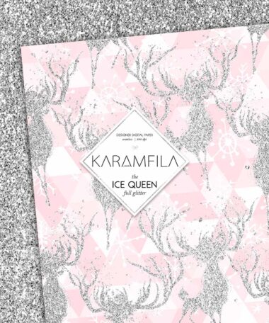 Ice Queen Glitter Papers