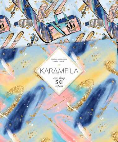 Eat, Sleep, Ski, Repeat Patterns