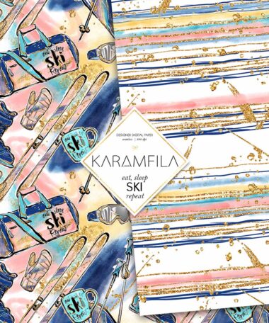 Eat, Sleep, Ski, Repeat Patterns