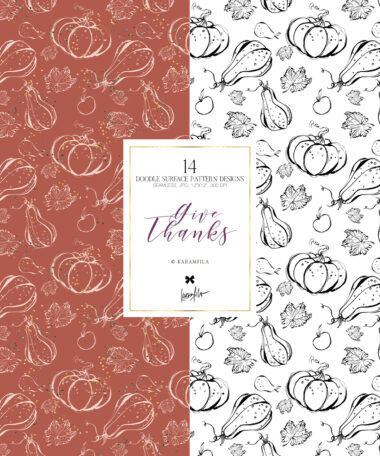 Give Thanks Doodle Papers - Image 6
