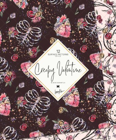 Creepy Valentine Papers